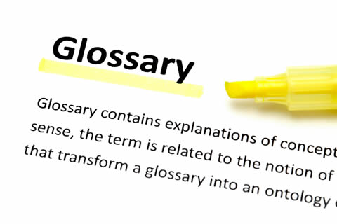 Glossary of terms acronyms